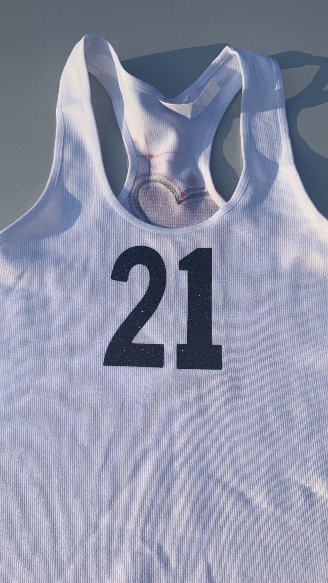 Glitter Number Tank Top