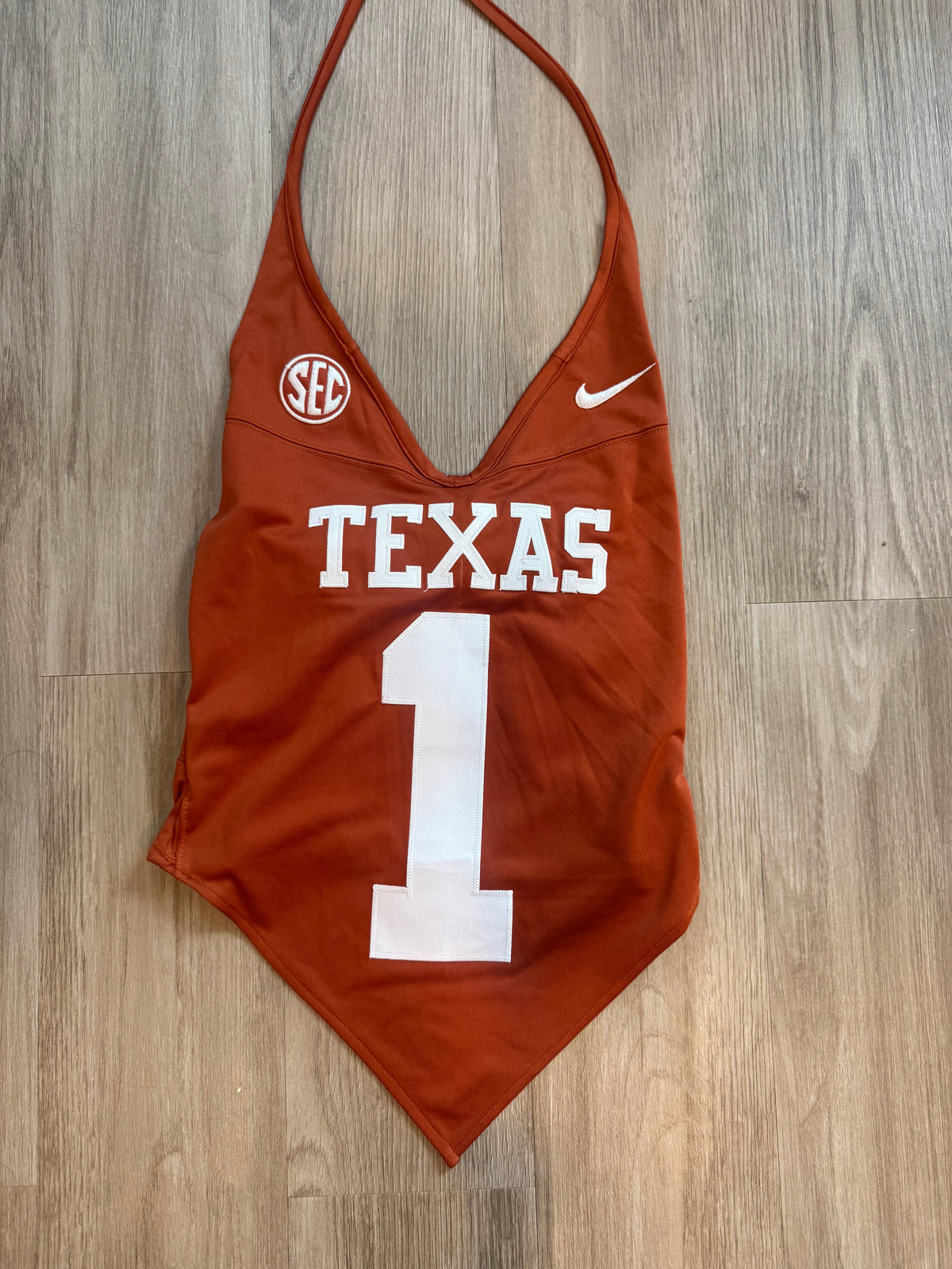 Halter jersey top