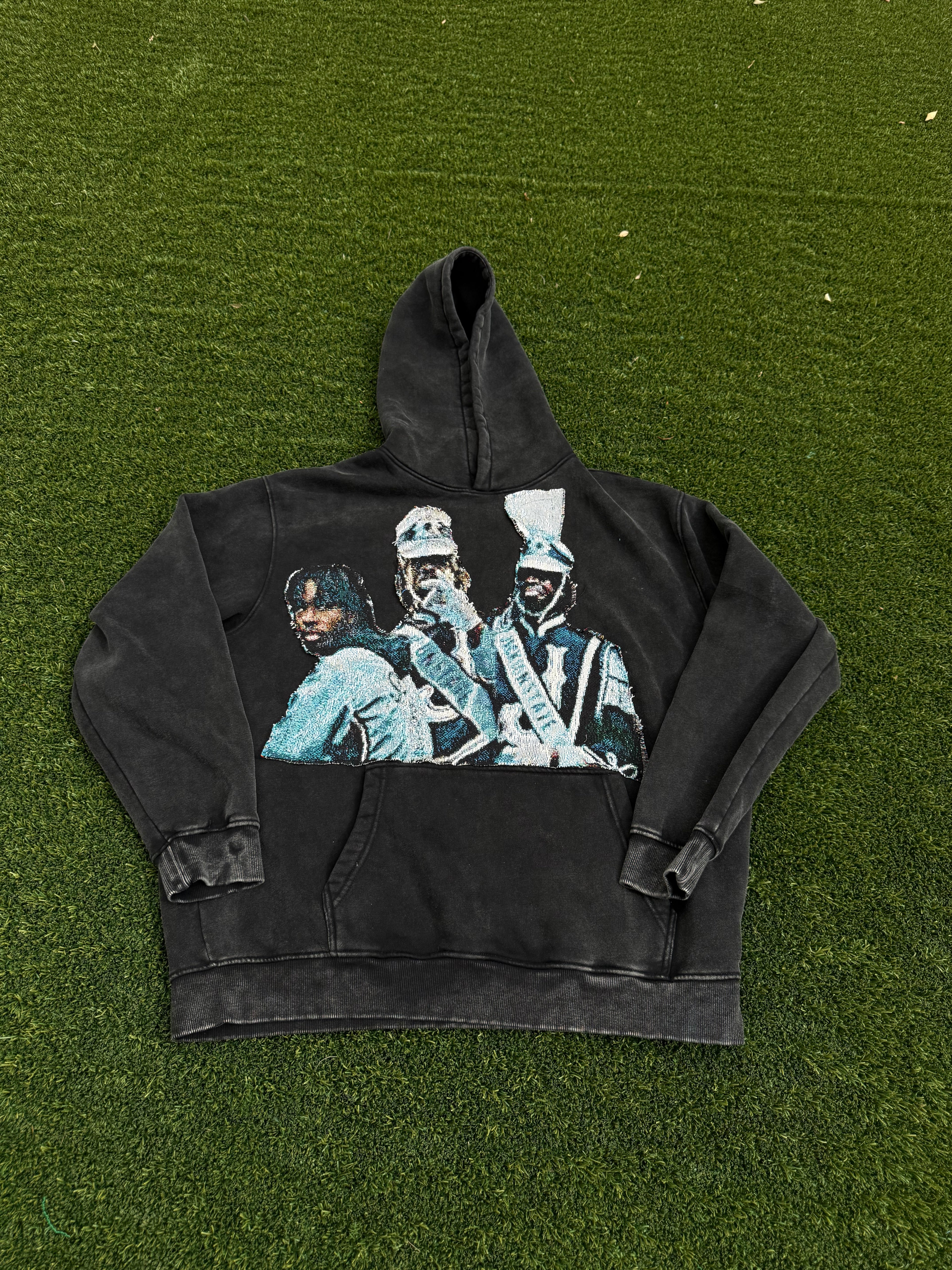 Patch work hoodie