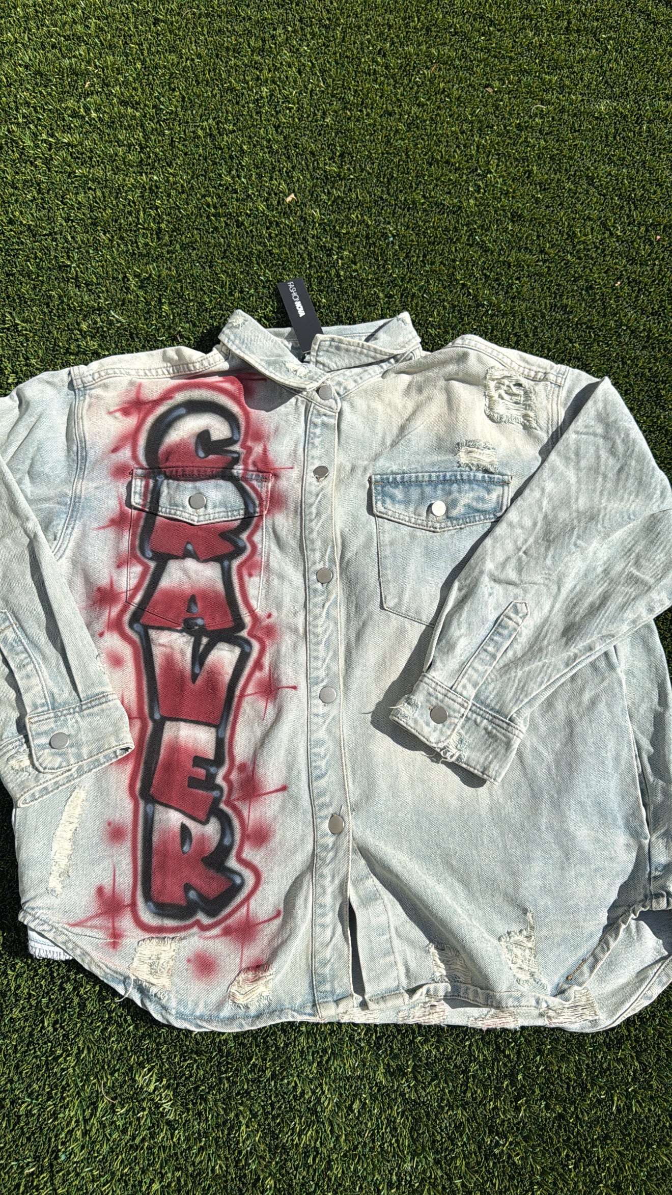 Jean Jacket Airbrush Portrait