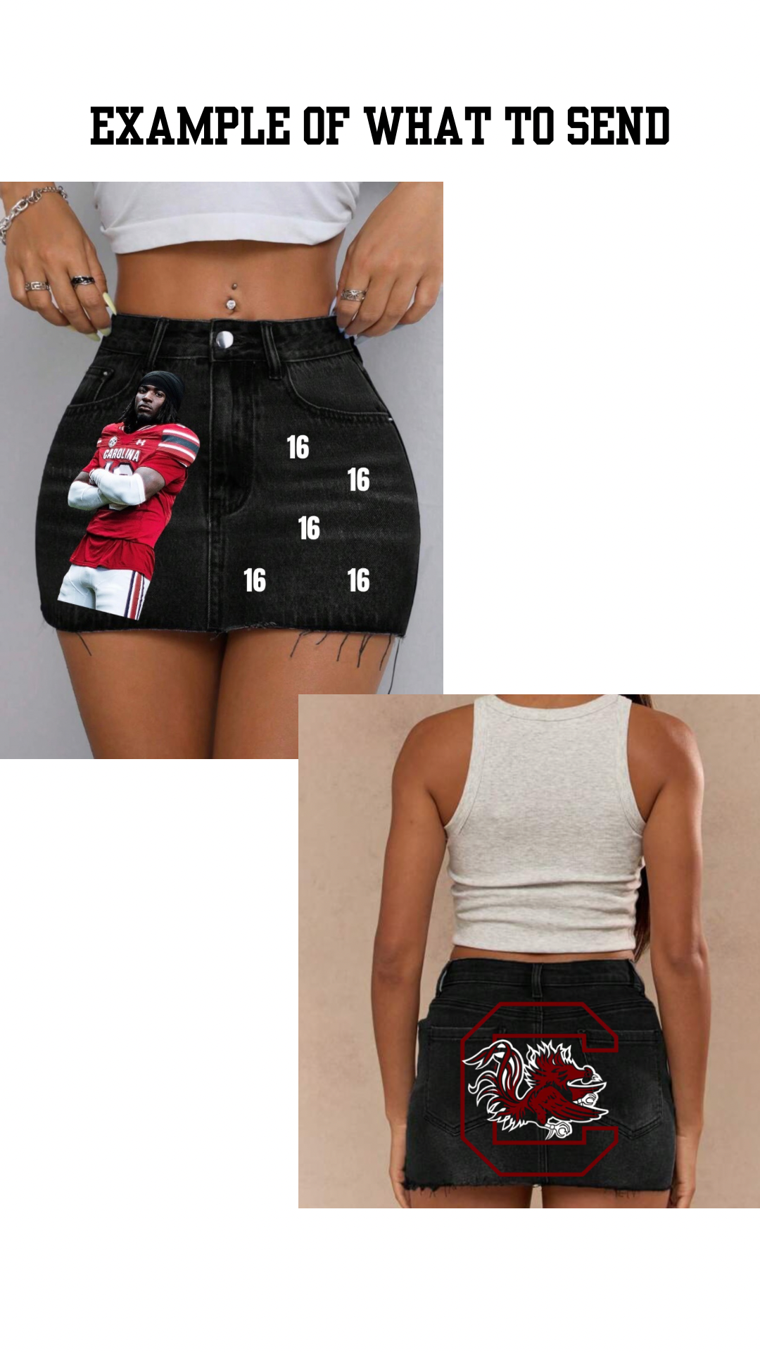 Tapestry patch skirt