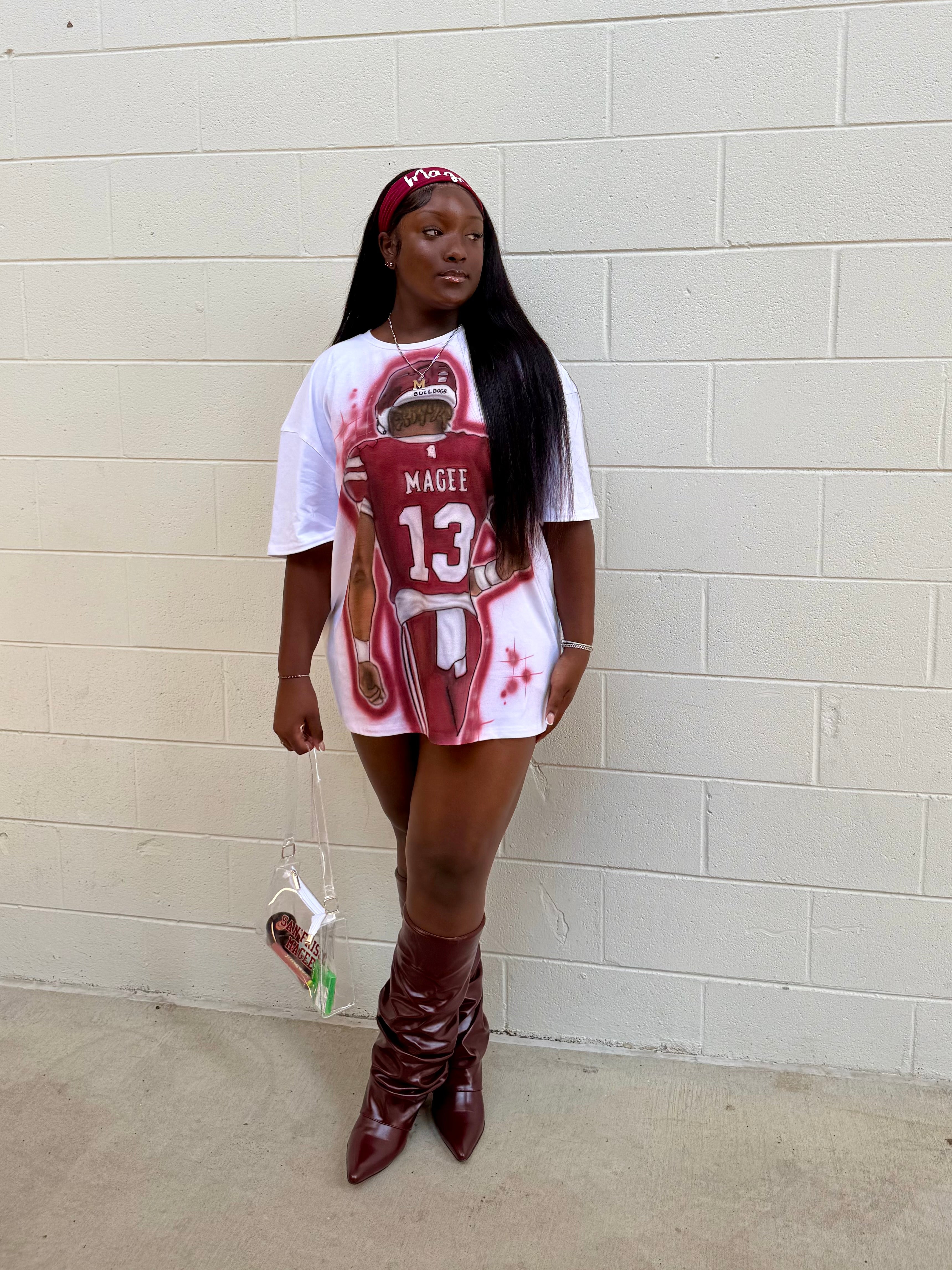 Football portrait airbrush shirt