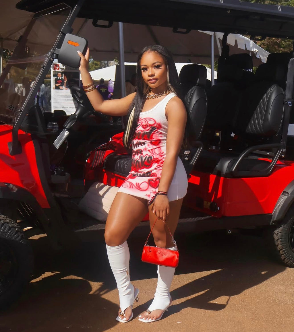 Custom Airbrush Word Dress