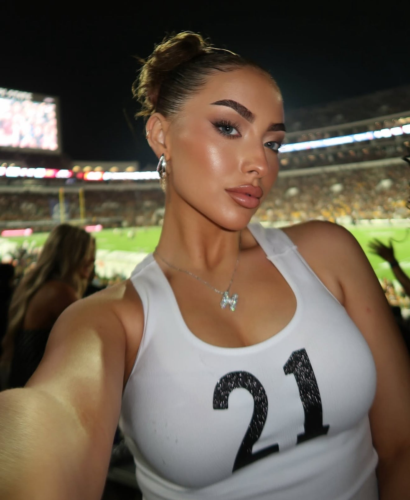 Glitter Number Tank Top