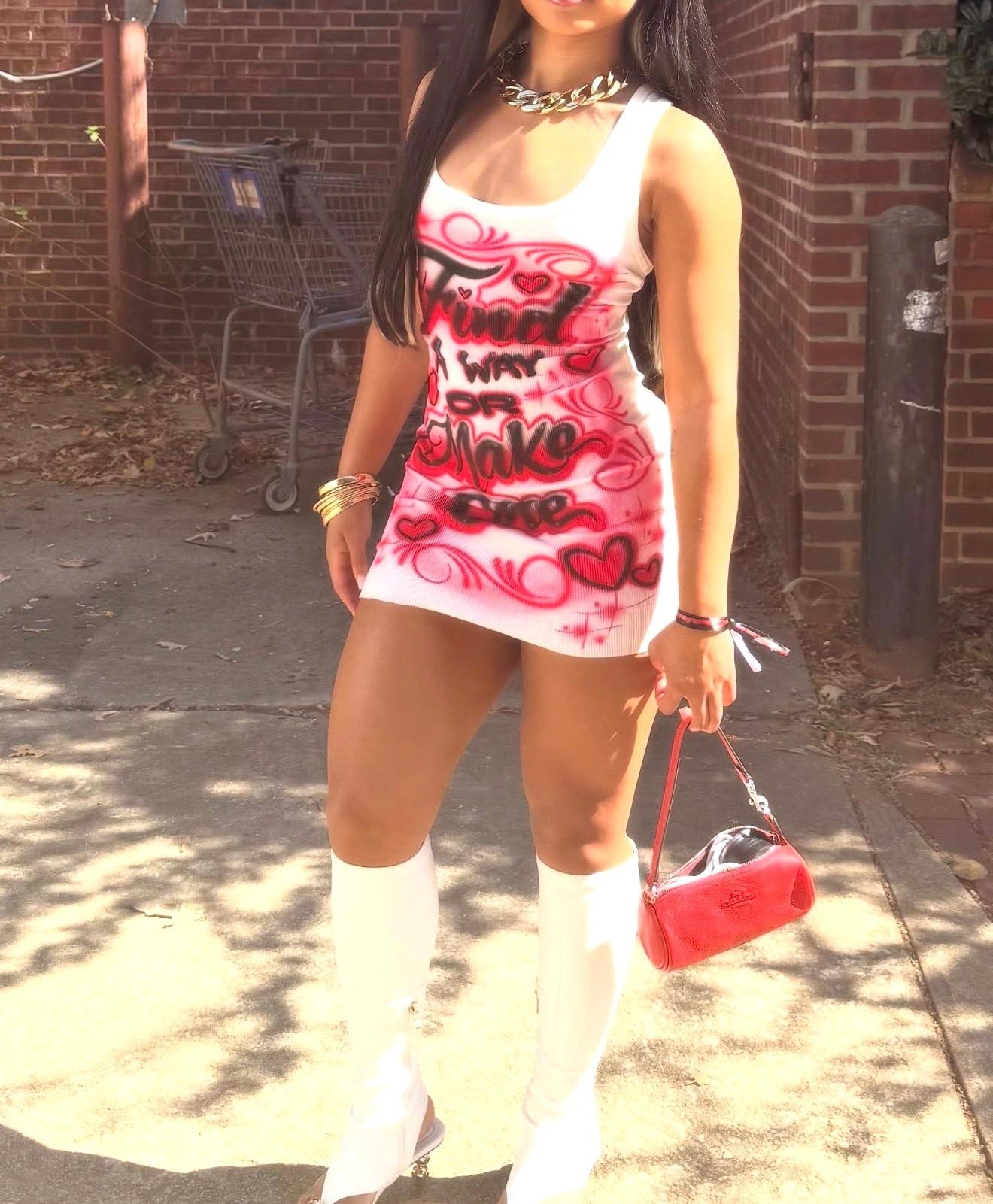 Custom Airbrush Word Dress