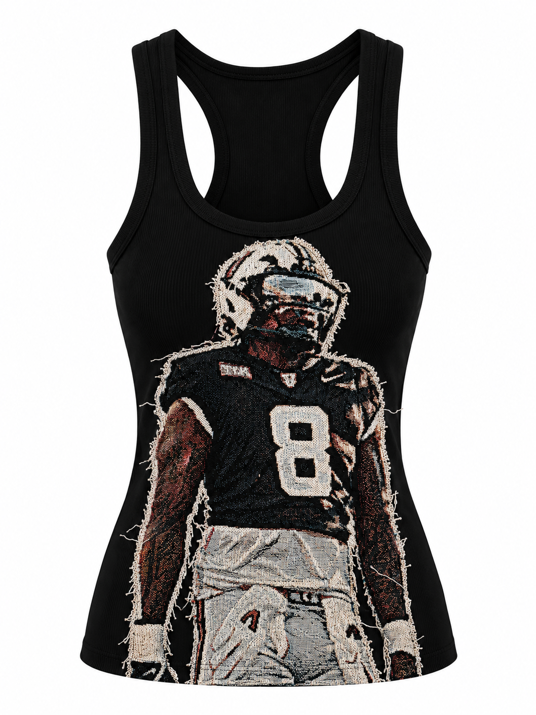 Player patchwork tank top