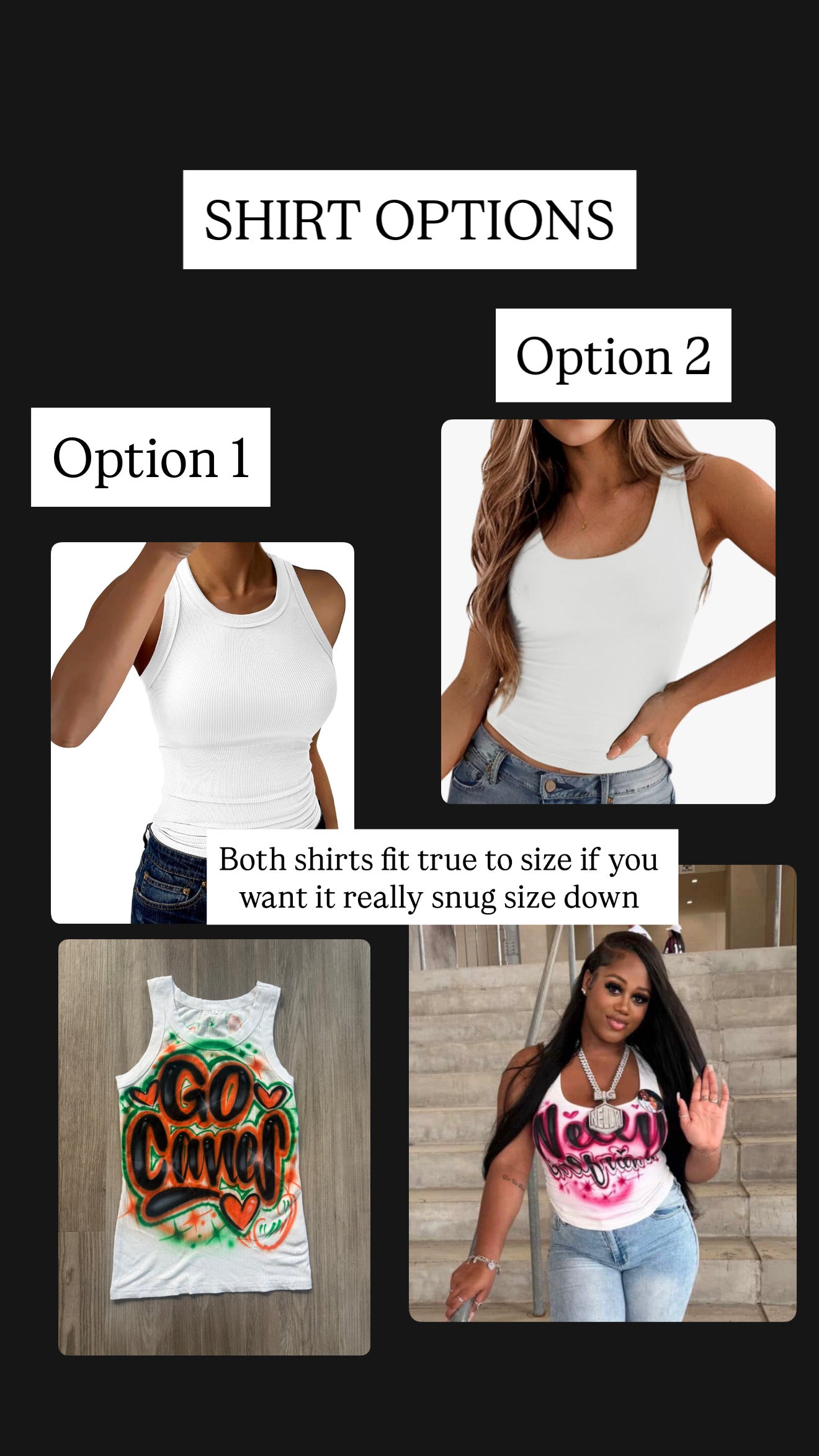 Airbrush Statement Top (Words Only)