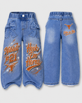 Kids Airbrush Bow Jeans