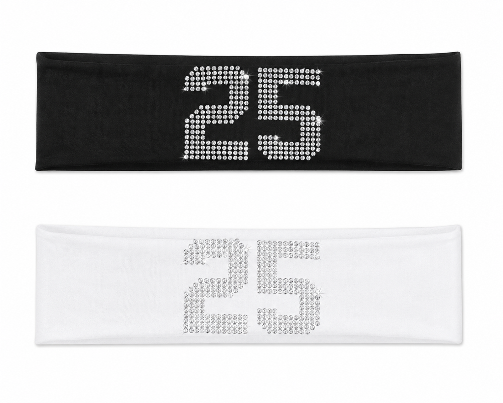 Rhinestone Number Headband