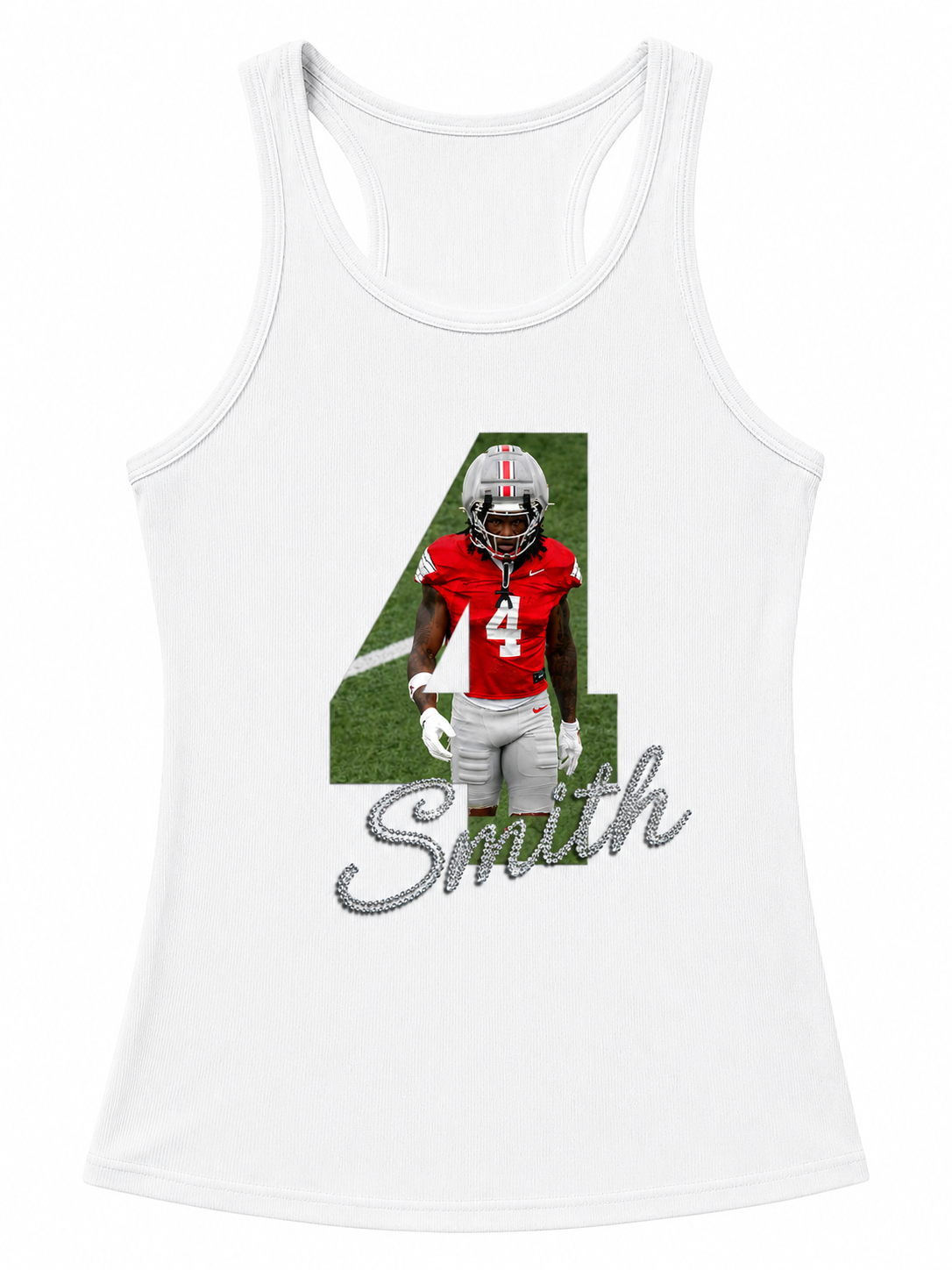 Rhinestone Number & Last Name Tank